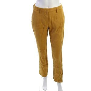 Arje Womens Brown Chino Pants Button Closure 31in Inseam Size 2